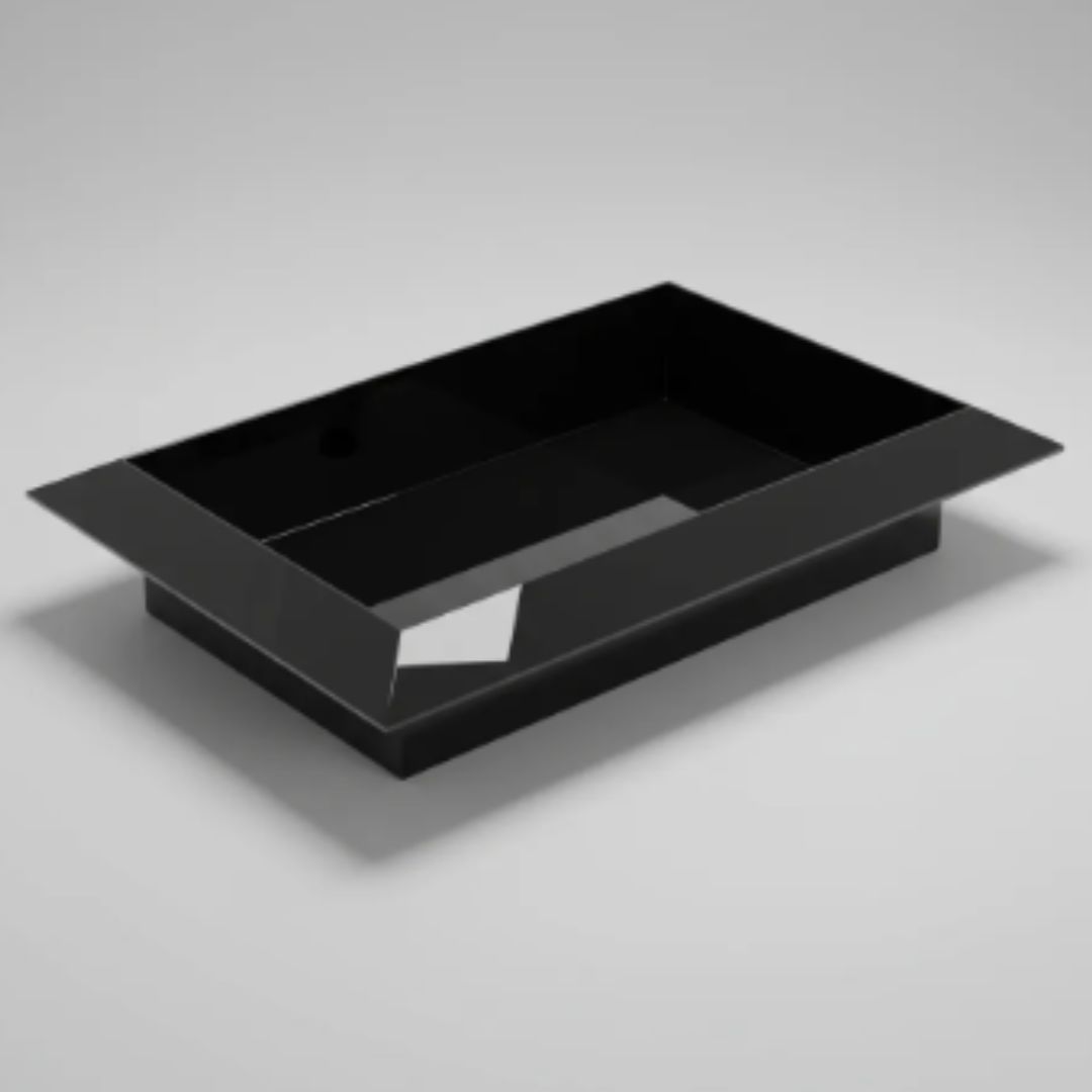 Nicho Borda Diamante 0,60 x 0,40 x 0,10 Preto - Polido