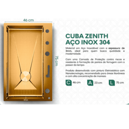 Cuba Gourmet  Zenith Completa Dourada - Image 3