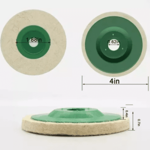 1 Kit Feltro de 100x10mm  Com Suporte  Para Esmerilhadeira + 1 Parafina. - Image 2