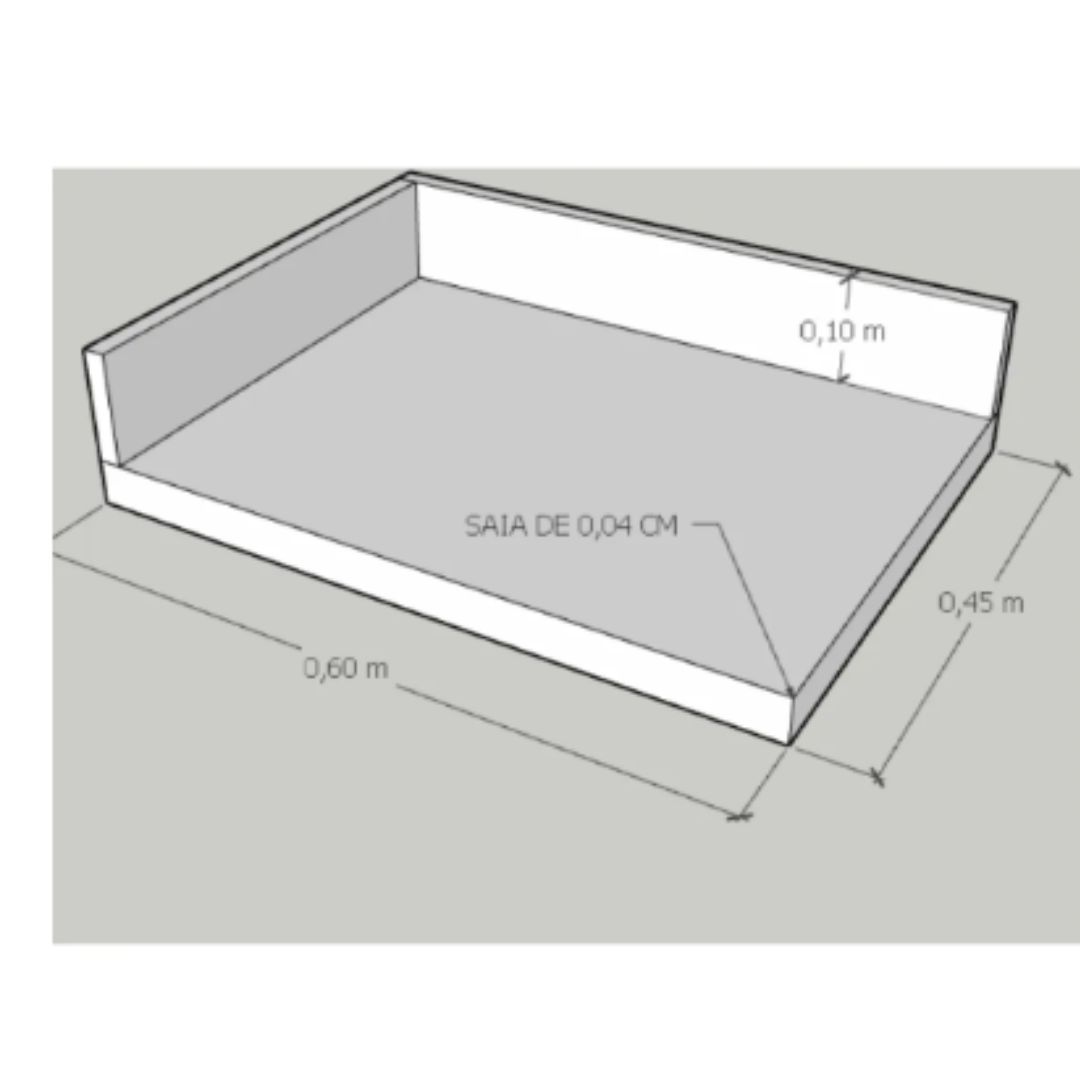 Bancada Em Porcelanato P/ Cuba D Sobrepor 0,60 X 0,45 X 0,04 Calacata - Image 3