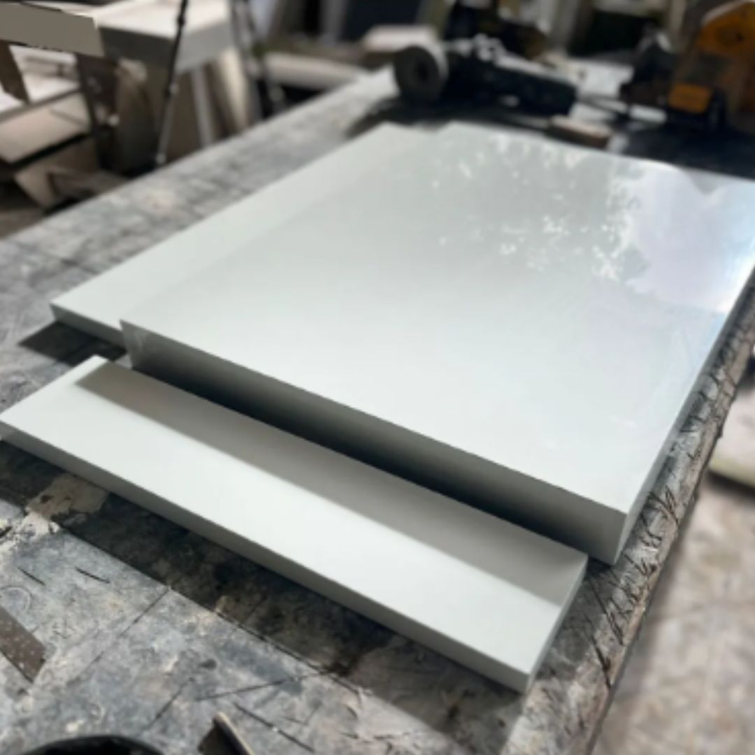 Bancada Em Porcelanato P/ Cuba D Sobrepor 0,60 X 0,45 X 0,04 Branco - Polido - Image 3