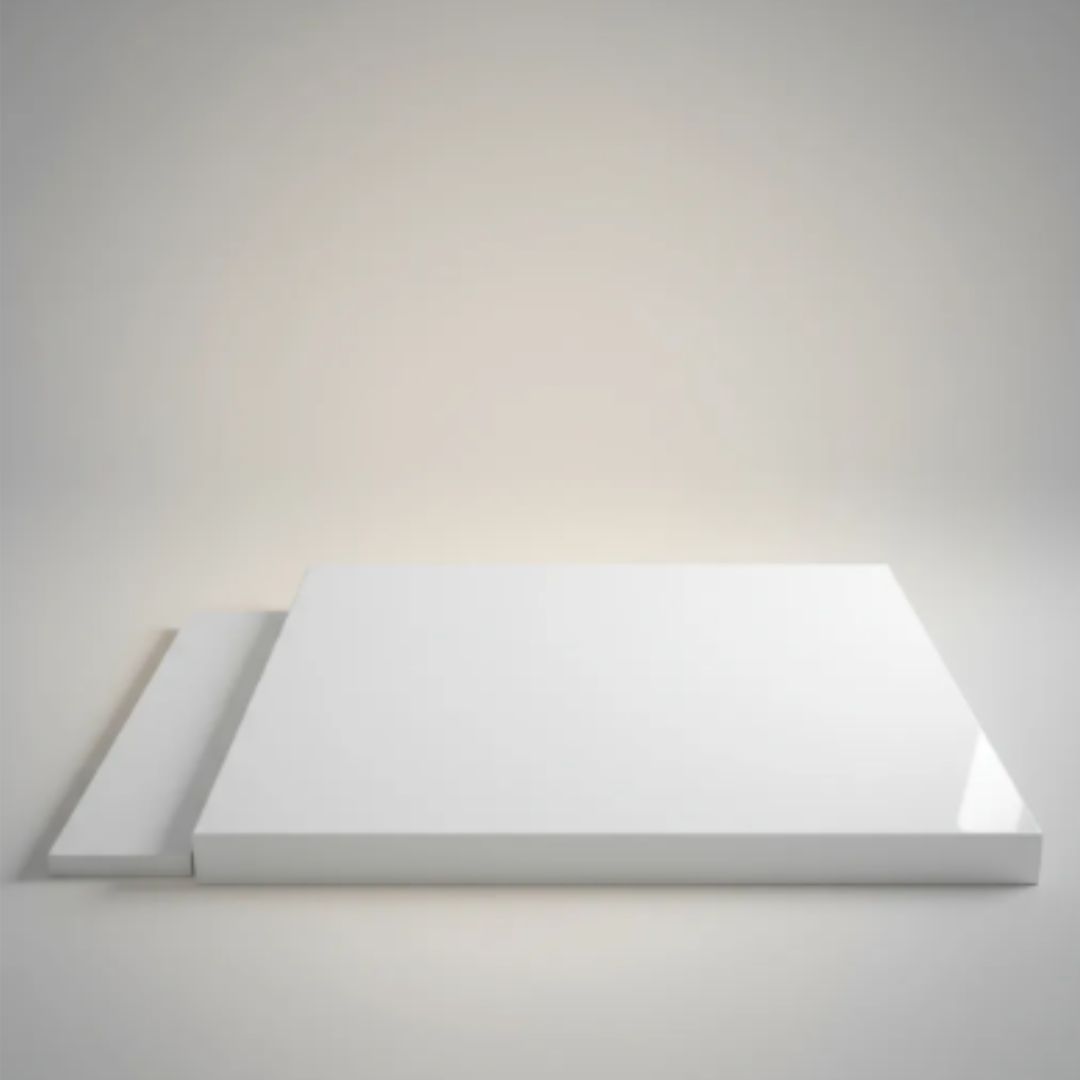 Bancada Em Porcelanato P/ Cuba D Sobrepor 0,60 X 0,45 X 0,04 Branco - Polido