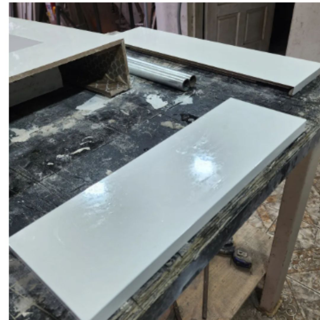 Cuba Esculpida No Porcelanato ( Modelo Retangular ) 60x45x10 Branco - Polido - Image 4