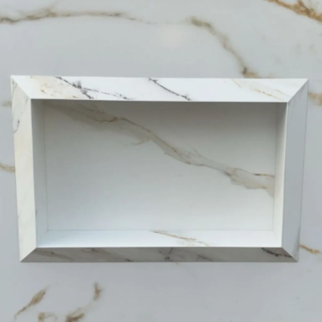 Nicho Borda Diamante 0,60 x 0,40 x 0,10 Branco com Rajas - Acetinado - Image 6