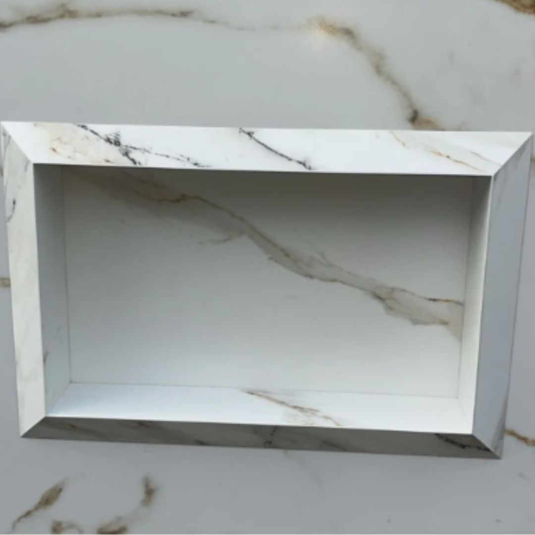 Nicho Borda Diamante 0,60 x 0,40 x 0,10 Branco com Rajas - Acetinado - Image 3