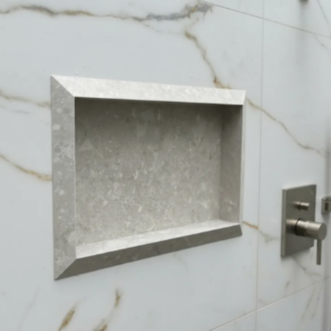 Nicho Borda Diamante 60x40x10 ( Pronto Para Envio ) Cinza Com Estampas Acetinado