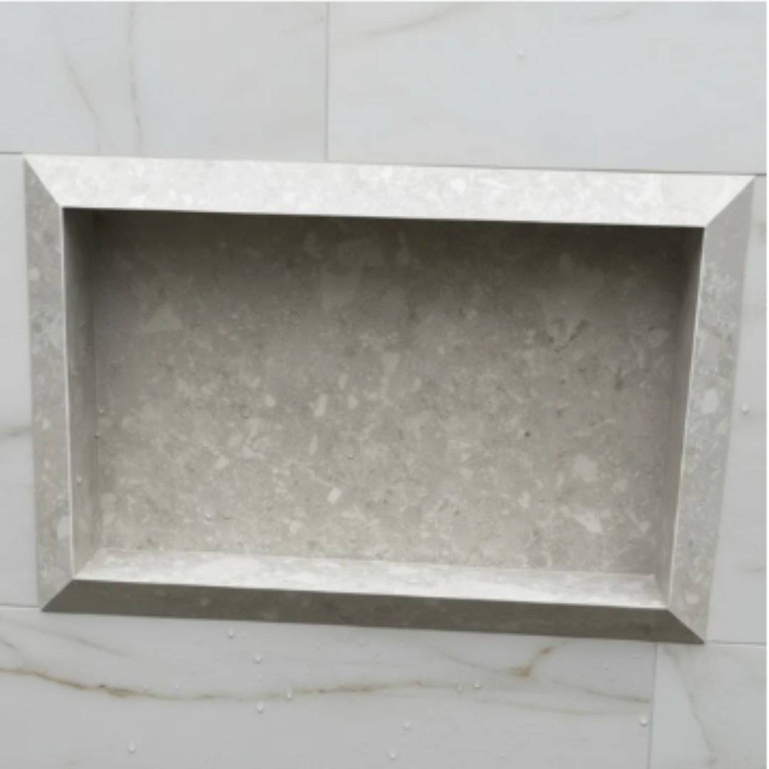 Nicho Borda Diamante 60x40x10 ( Pronto Para Envio ) Cinza Com Estampas Acetinado - Image 3