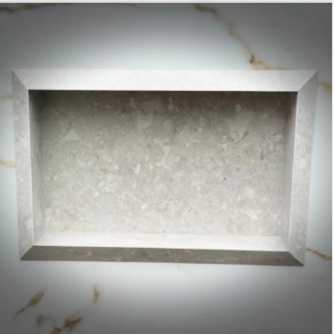 Nicho Borda Diamante 60x40x10 ( Pronto Para Envio ) Cinza Com Estampas Acetinado - Image 2