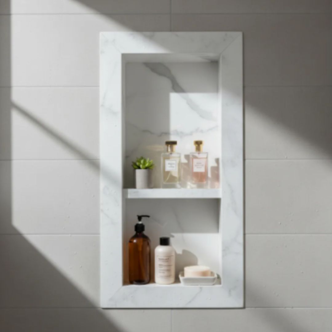 Nicho Perfumeiro Borda Quadrada 60x32x10 Calacata - Polido - Image 3