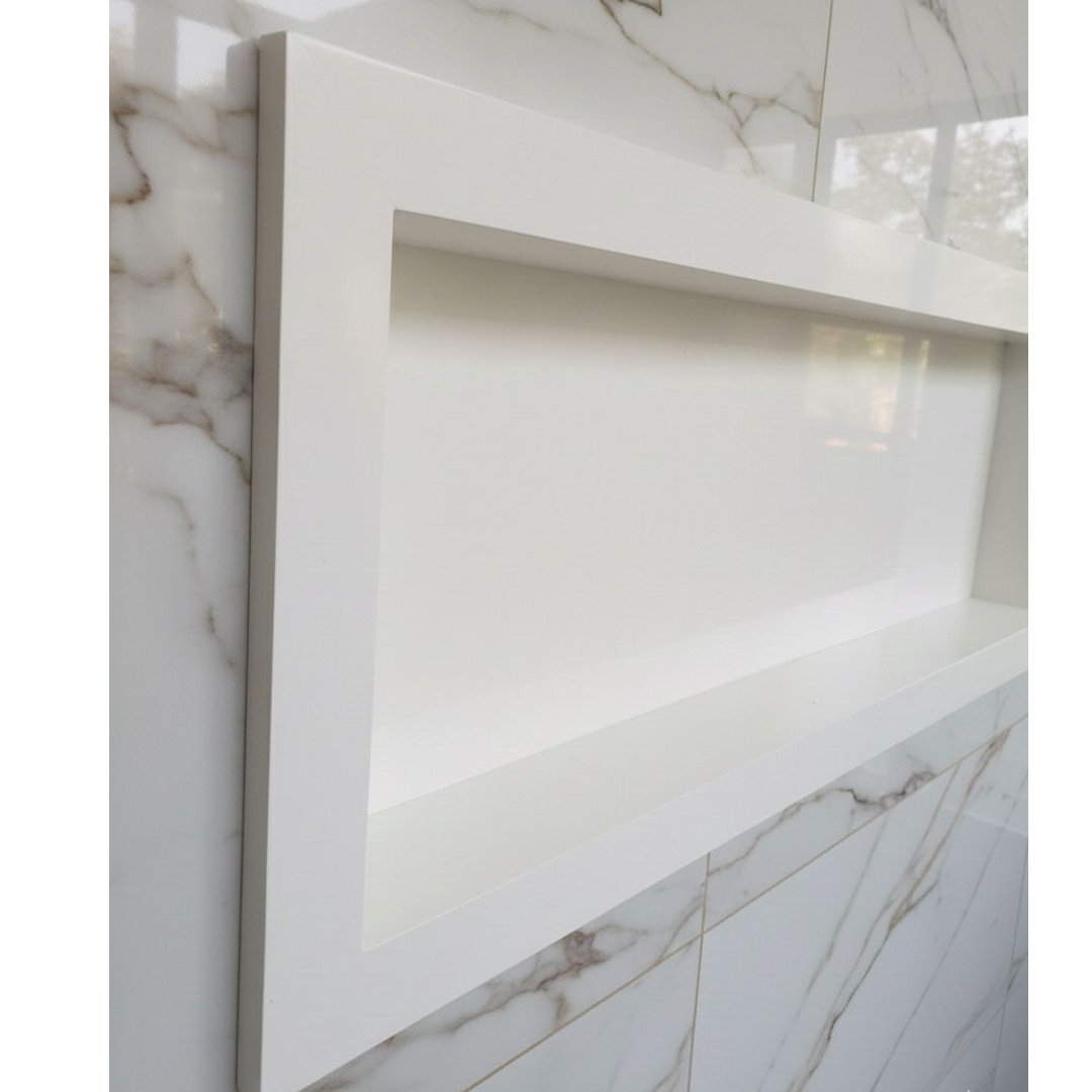 Nicho Borda Quadrada Inteiriço 1,10x0,40x0,10 Branco Polido - Image 6