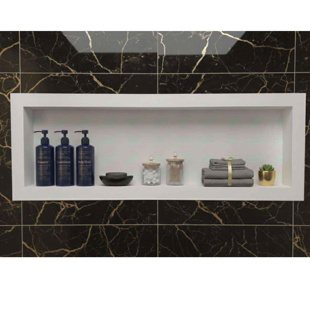 Nicho Borda Quadrada Inteiriço 1,10x0,40x0,10 Branco Polido - Image 2