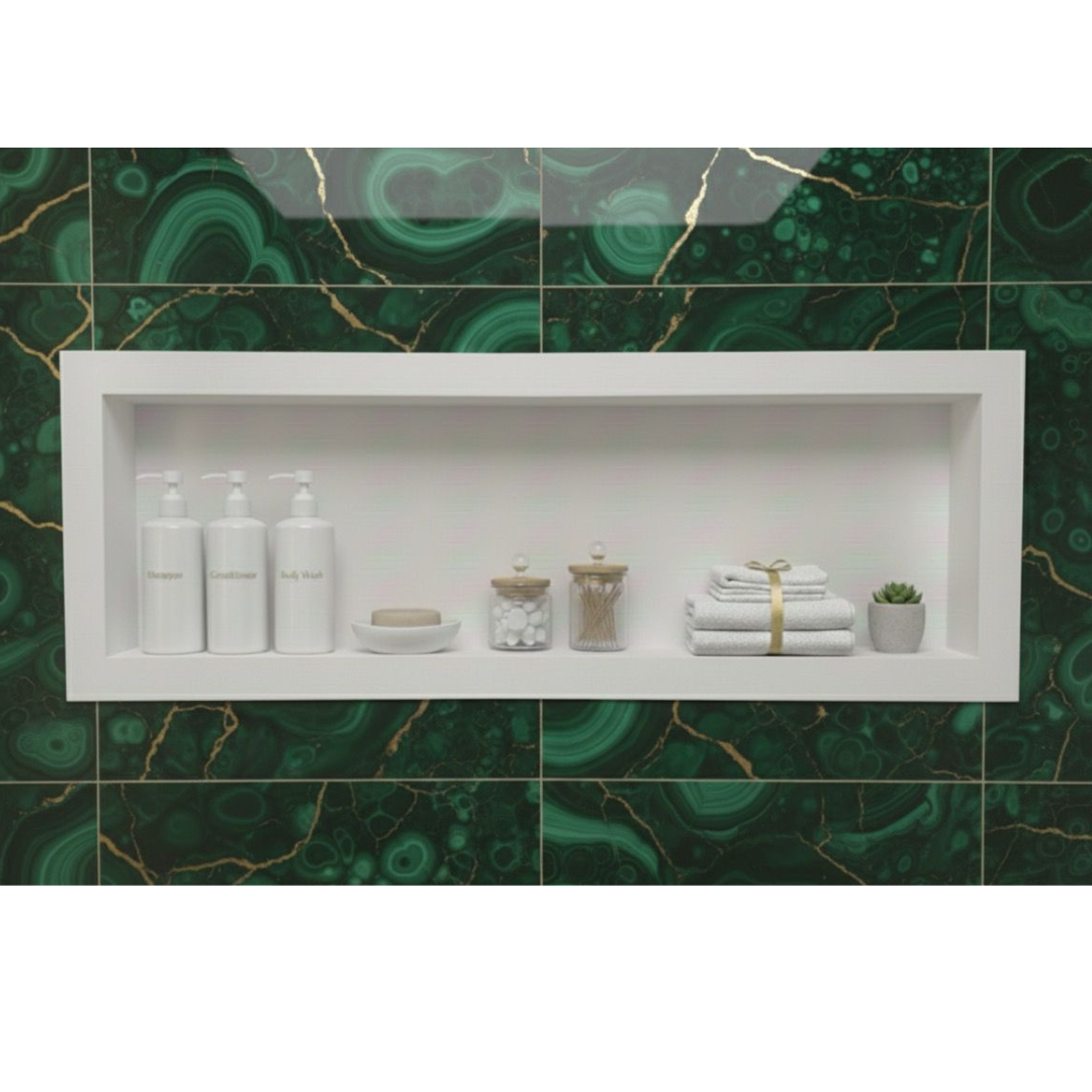 Nicho Borda Quadrada Inteiriço 1,10x0,40x0,10 Branco Polido - Image 3